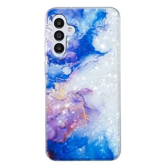 For Samsung Galaxy A13 5G Soft TPU Shell Pattern Case IMD Marble Flower Phone Cover