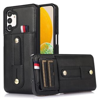 Card Holder Case for Samsung Galaxy A13 4G / 5G , Retro PU Leather Coated TPU Phone Cover with Kickstand