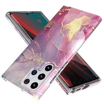 For Samsung Galaxy S22 Ultra 5G GW18 Anti-drop Stylish Pattern Soft TPU IMD Phone Case