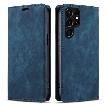 Phone Case for Samsung Galaxy S22 Ultra 5G, Stand Wallet Function PU Leather Magnetic Closure Shell