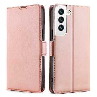 360 Degree Protection Side Magnetic Closure Ultra-thin Leather Phone Card Slot Stand Cover Case for Samsung Galaxy S22 5G