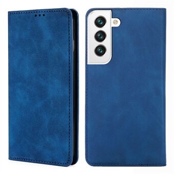 Skin-touch Auto Closing Leather Phone Case Cover with Card Holder for Samsung Galaxy S22 5G