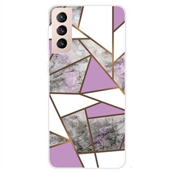 Marble Series Style A Flexible TPU Marble Pattern Printing Drop-proof Phone Shell Cover for Samsung Galaxy S22 5G