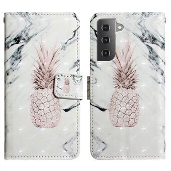 Light Spot Decor Pattern Printing PU Leather + TPU Phone Case with Stand Wallet for Samsung Galaxy S22 5G