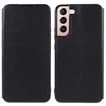 X-LEVEL FIB Color II Series Folio Flip PU Leather + TPU Stand Phone Case Non-magnet Auto Closing Protective Cover for Samsung Galaxy S22 5G