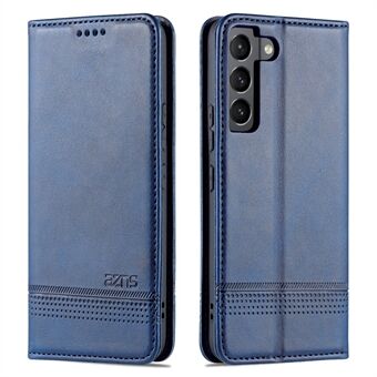 AZNS PU Leather + TPU Magnetic Auto-absorbed Full Protection Cover Stand Wallet Phone Case for Samsung Galaxy S22 5G