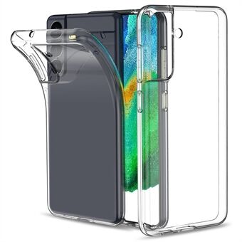 For Samsung Galaxy S22 5G Mobile Phone Case Precise Cutouts Clear Soft TPU Anti-fingerprint Well-protected Phone Cover