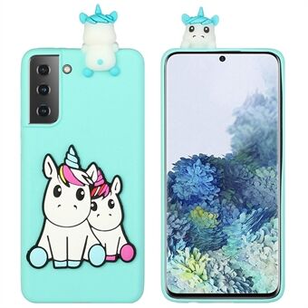 Shockproof Phone Cover for Samsung Galaxy S22 5G Anti-Drop Phone Case 3D Figure Decorated Phone Protector