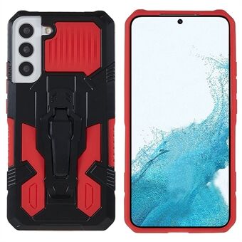 MechWarrior Project for Samsung Galaxy S22 5G Hybrid Hard PC Soft TPU Shockproof Protective Mobile Phone Case with Back Clip Kickstand