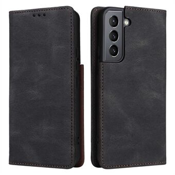 For Samsung Galaxy S22 5G Slim Auto Closing Magnetic Cover PU Leather Wallet Stand Folio Protective Phone Case