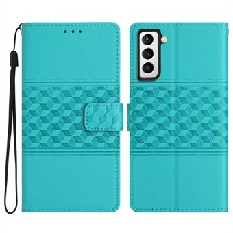 Anti-scratch Phone Case for Samsung Galaxy S22 5G, Wallet Skin-touch Feeling Retro Imprinted Pattern Stand Leather Phone Cover