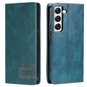 TTUDRCH Style 007 For Samsung Galaxy S22 5G Phone Leather Case RFID Blocking Cover with Stand Wallet