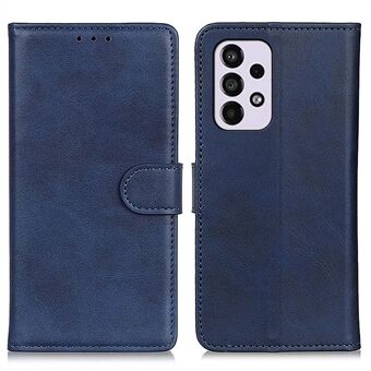 Folio Flip Stand PU Leather Wallet Fall-resistant TPU Inner Shell Protective Cover for Samsung Galaxy A33 5G