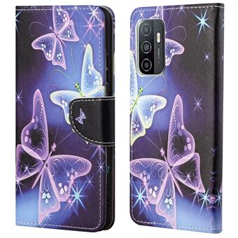 Cross Texture Pattern Printing Protective Leather Phone Cover with Wallet Stand for Samsung Galaxy A33 5G