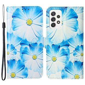 Pattern Printing PU Leather + TPU Magnetic Clasp Phone Cover Case with Foldable Stand Wallet for Samsung Galaxy A33 5G