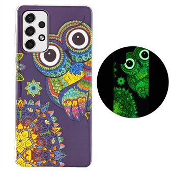 Luminous Noctilucent Pattern IMD Flexible TPU Case Anti-scratch Phone Cover for Samsung Galaxy A33 5G