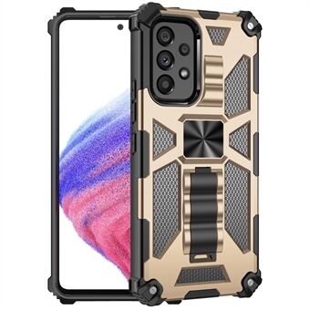 Protective Case for Samsung Galaxy A33 5G TPU + PC Shockproof Cover Scratch-resistant Back Case with Kickstand