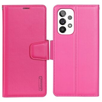 HANMAN Mill Series for Samsung Galaxy A33 5G Soft PU Leather Wallet Phone Case Flip Folio Protective Stand Magnetic Cover