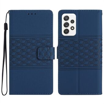 For Samsung Galaxy A33 5G Phone Case Wallet Skin-touch Feeling Leather Retro Imprinted Pattern Stand Phone Shell