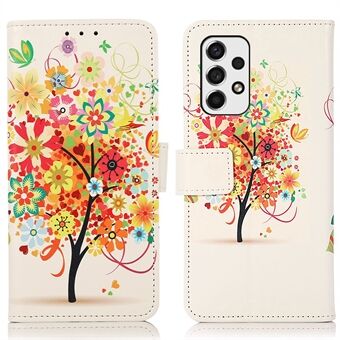 Pattern Printing PU Leather Magnetic Closure Case Wallet Stand Flip Cover for Samsung Galaxy A53 5G