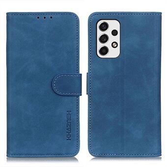 KHAZNEH Vintage PU Leather Phone Cover Dual-sided Magnetic Clasp Protective Wallet Case with Stand for Samsung Galaxy A53 5G