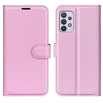 For Samsung Galaxy A53 5G Litchi Texture PU Leather Folio Case Magnetic Clasp Anti-scratch Phone Cover with Stand Wallet