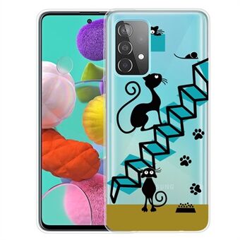 IMD Pattern Printing Soft TPU Slim Fit Protective Phone Cover for Samsung Galaxy A53 5G