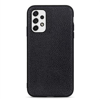 Litchi Texture Light Slim Genuine Leather Coated TPU + PC Mobile Phone Protective Case Shell for Samsung Galaxy A53 5G