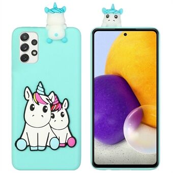 For Samsung Galaxy A53 5G Protective Phone Case Anti-Drop Shockproof Phone Cover with 3D Figure Decoration