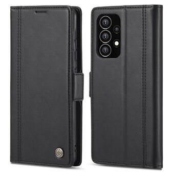 LC.IMEEKE for Samsung Galaxy A53 5G PU Leather Cover Double Magnetic Clasps Phone Stand Wallet Case Shell