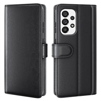 For Samsung Galaxy A53 5G Wallet Case Split Leather Genuine Leather Folio Flip Stand Shockproof Cover