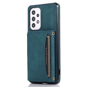 For Samsung Galaxy A53 5G Multi Card Slots Tri-fold Wallet Design Protective Cover PU Leather + TPU Phone Kickstand Case