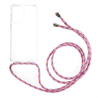 Clear Phone Case for Samsung Galaxy A53 5G, TPU+Acrylic Mobile Phone Cover with Lanyard