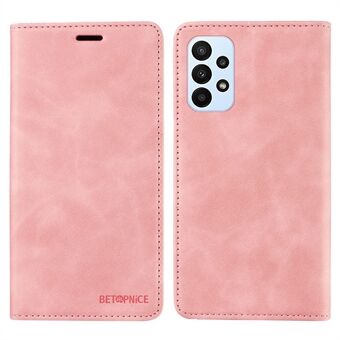 BETOPNICE 003 For Samsung Galaxy A53 5G Phone Case PU Leather Stand Cover RFID Blocking Wallet Phone Shell