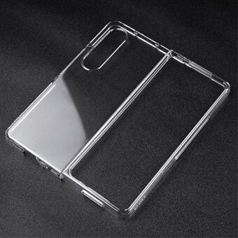 For Samsung Galaxy Z Fold4 5G Transparent Hard PC Case Anti-Fall All-Around Protection Shell