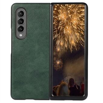 For Samsung Galaxy Z Fold4 5G PU Leather Coated TPU + PC Shockproof Cover Litchi Texture Anti-slip Grip Back Case