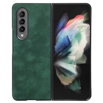 For Samsung Galaxy Z Fold4 5G Non-slip Phone Case Textured PU Leather Coated PC Phone Cover