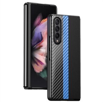 For Samsung Galaxy Z Fold4 5G Anti-scratch Carbon Fiber Texture Phone Cover Folding Phone Case