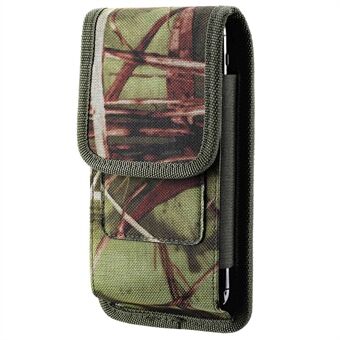 For Samsung Galaxy Z Fold4 5G / Fold3 5G Oxford Cloth Camouflage Waist Phone Case Belt Clip Folding Phone Bag