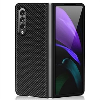 For Samsung Galaxy Z Fold4 5G Carbon Fiber Texture Shockproof Leather+PC Protective Phone Case