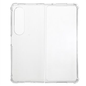 For Samsung Galaxy Z Fold4 5G Anti-slip Crystal Clear Phone Case Reinforced Corners Drop Protection TPU Phone Cover