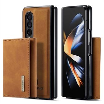 DG.MING M1 Series for Samsung Galaxy Z Fold4 5G Phone Case Detachable 2-in-1 Wallet Phone Case Wear-resistant Cell Phone Case