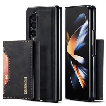 DG.MING M2 Series for Samsung Galaxy Z Fold4 5G Phone Case Magnetic Absorption Detachable Wallet Phone Case Kickstand Protective Cover