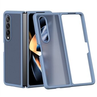 Shockproof Phone Case for Samsung Galaxy Z Fold4 5G, Translucent Hard PC Mobile Phone Protective Cover