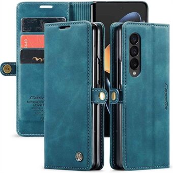 CASEME 013 Series for Samsung Galaxy Z Fold4 5G Shockproof PU Leather Wallet Case Magnetic Side Closure Stand Phone Cover