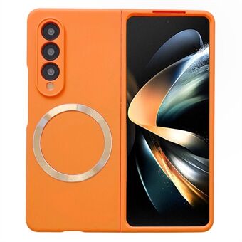 For Samsung Galaxy Z Fold4 5G Phone Cover, Magnetic Skin-touch Feeling Hard PC Case Compatible with MagSafe