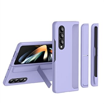 Slim Phone Case for Samsung Galaxy Z Fold4 5G Shockproof Had PC Kickstand Case with Pencil Holder