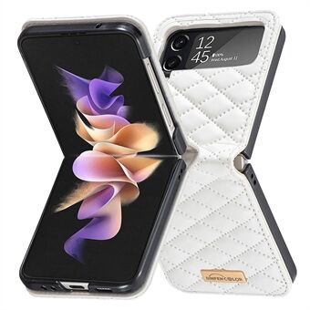 BINFEN COLOR Phone Case for Samsung Galaxy Z Flip4 5G, Imprinted Rhombus Pattern Protective Phone Cover