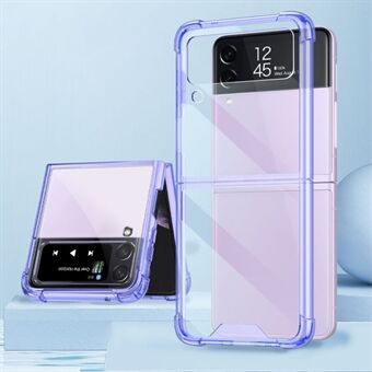 GKK For Samsung Galaxy Z Flip4 5G Airbag Anti-drop TPU Transparent Phone Case Flipping Cover