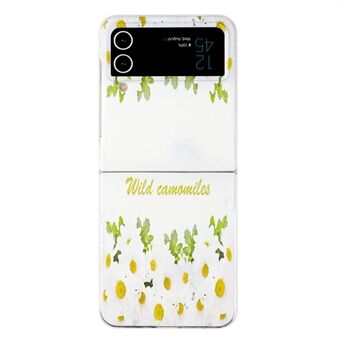 For Samsung Galaxy Z Flip4 5G Pattern Printing Slim Phone Case Folding Display Hard PC Scratch Resistant Cover